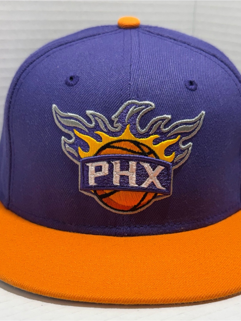 NBA PHOENIX SUNS New Era 59fifty 2000 Y2K Logo 7 5/8 Fitted Hat 2tone